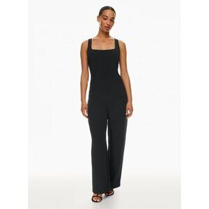 Wilfred Free Aritzia Black Sleeveless Boot Cut Jumpsuit L